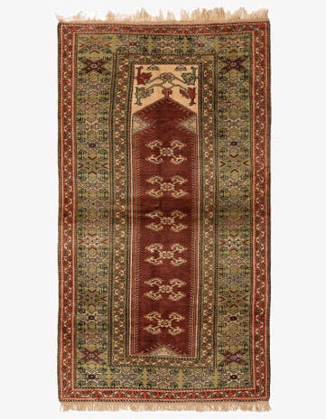 4' x 7' 4 Hand Knotted Kars Wool Rug