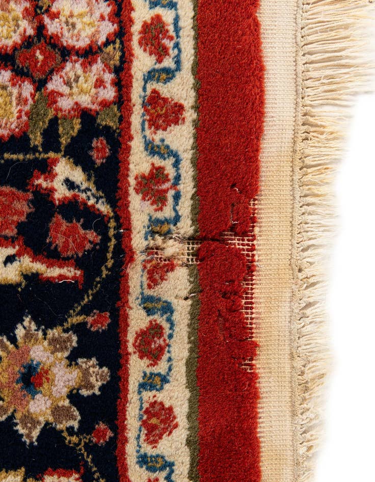 Detail image of 3' x 5' 4 Hand Knotted Kashan Oriental Wool Rug