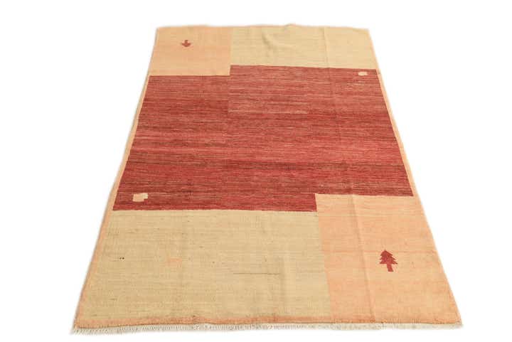 3' 9 x 5' 9 Hand Knotted Kashkuli Gabbeh Wool Rug