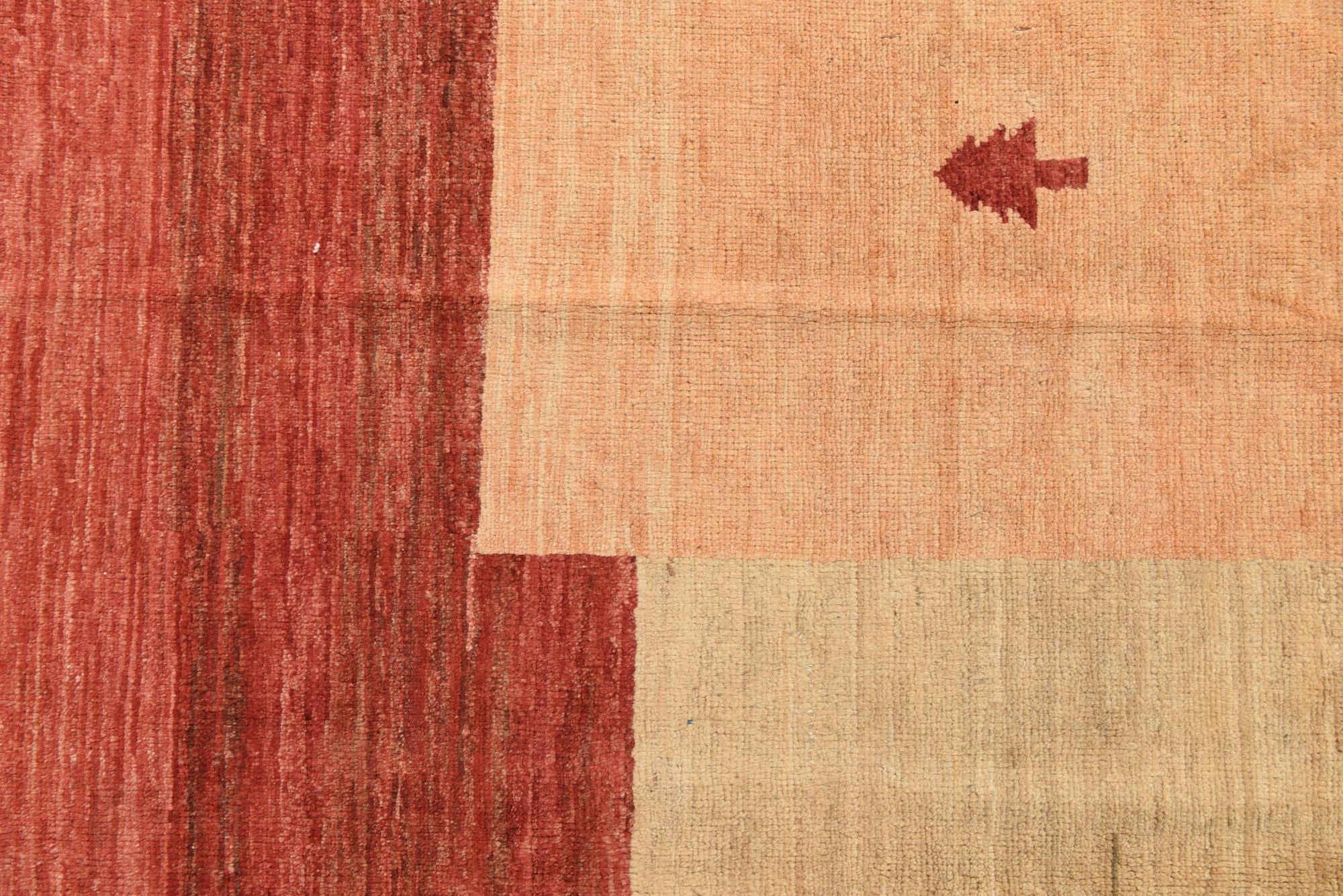 3' 9 x 5' 9 Hand Knotted Kashkuli Gabbeh Wool Rug
