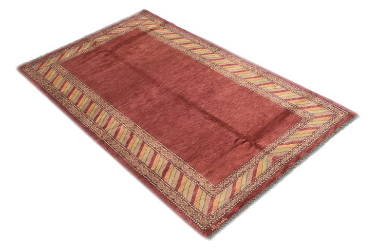 Detail image of 3' 3 x 5' 4 Hand Knotted Kashkuli Gabbeh Oriental Wool Rug
