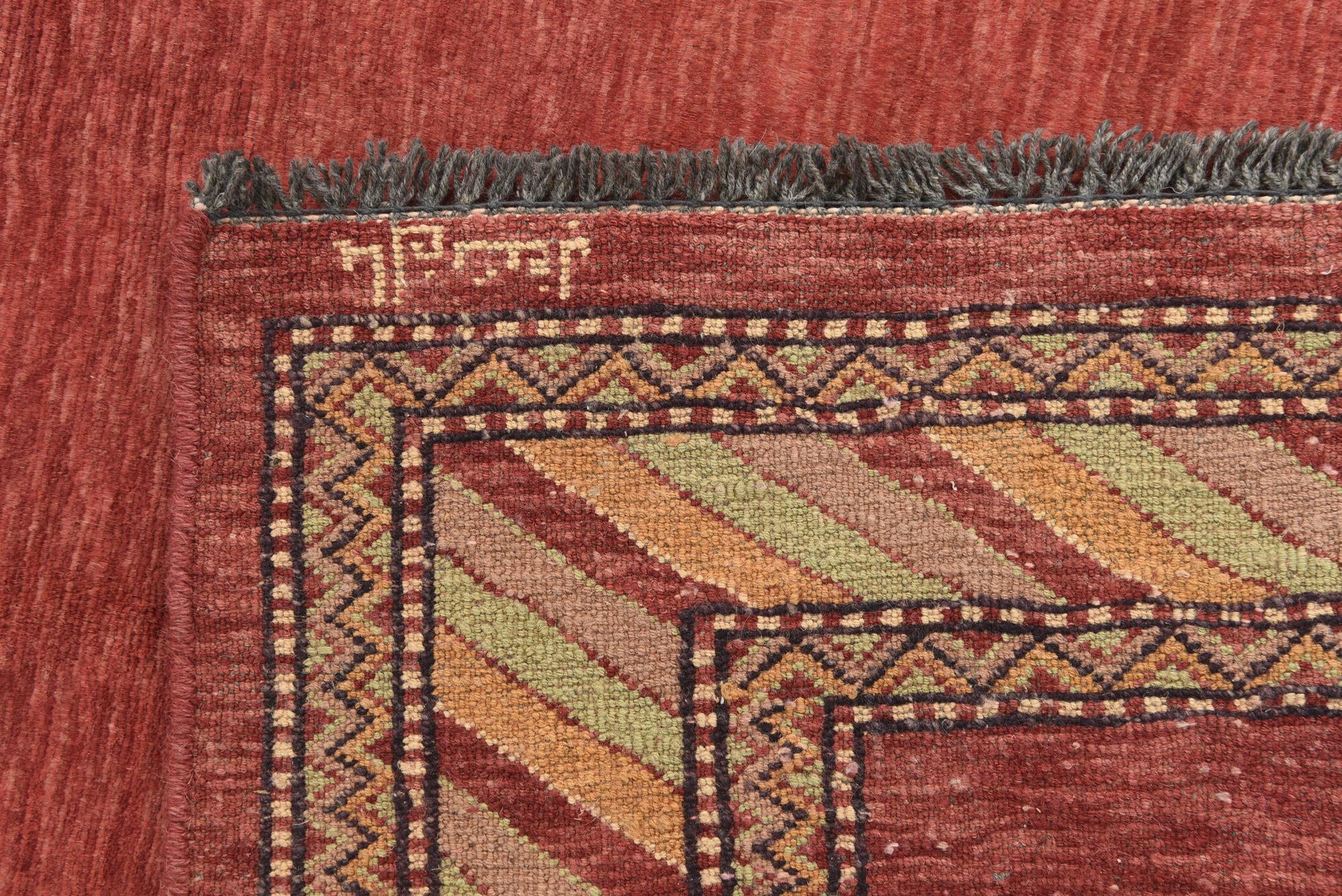 3' 3 x 5' 4 Hand Knotted Kashkuli Gabbeh Oriental Wool Rug