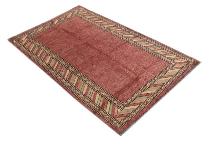 3' 2 x 5' 2 Hand Knotted Kashkuli Gabbeh Oriental Wool Rug