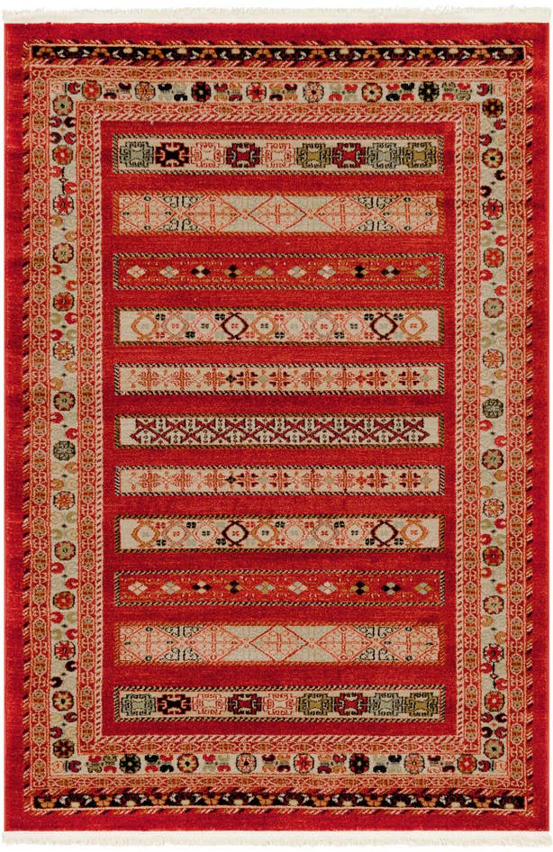 Detail image of 4' x 6' Kashkuli Gabbeh Rug