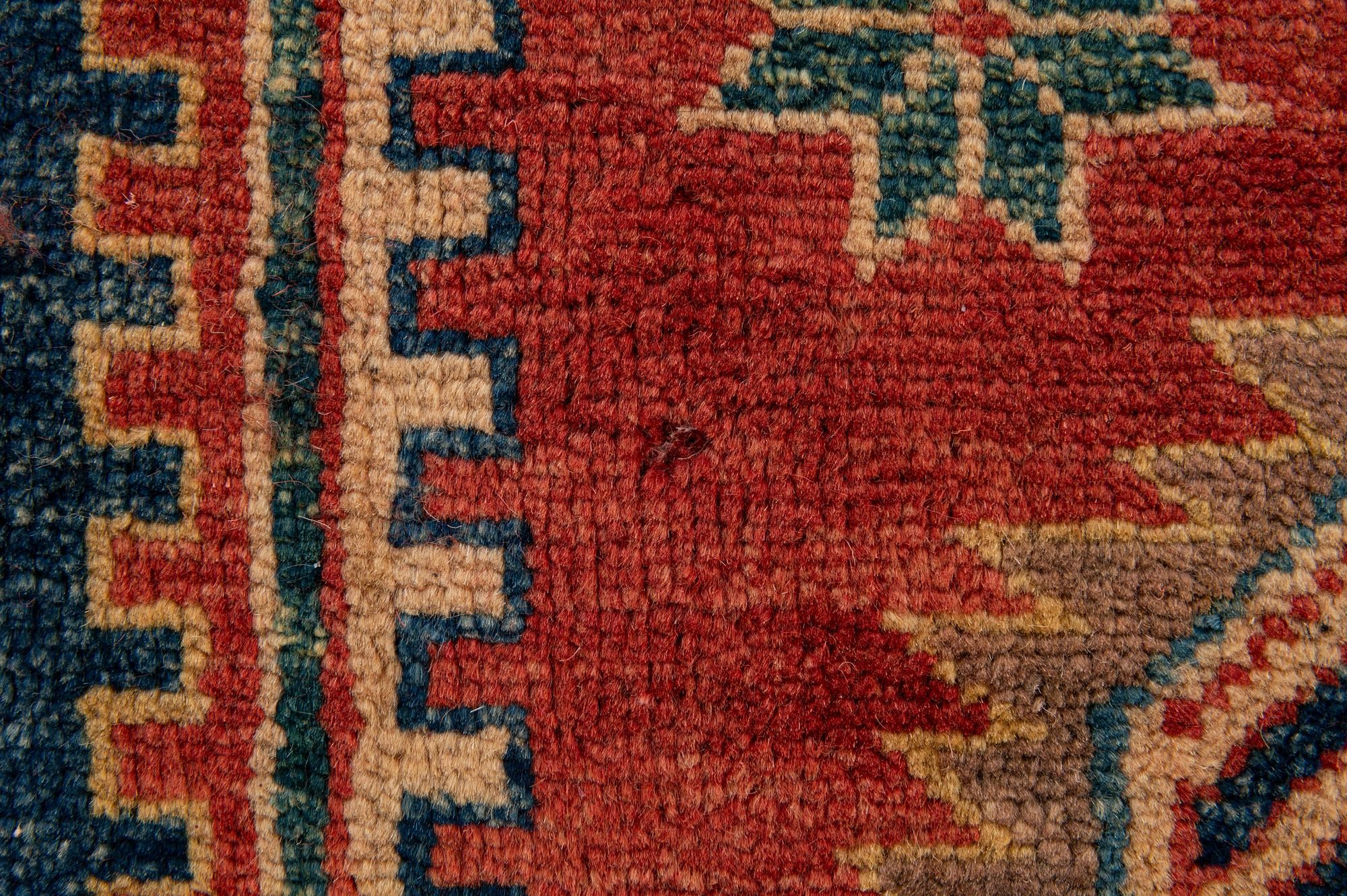 5' 8 x 8' 3 Hand Knotted Kazak Oriental Wool Rug