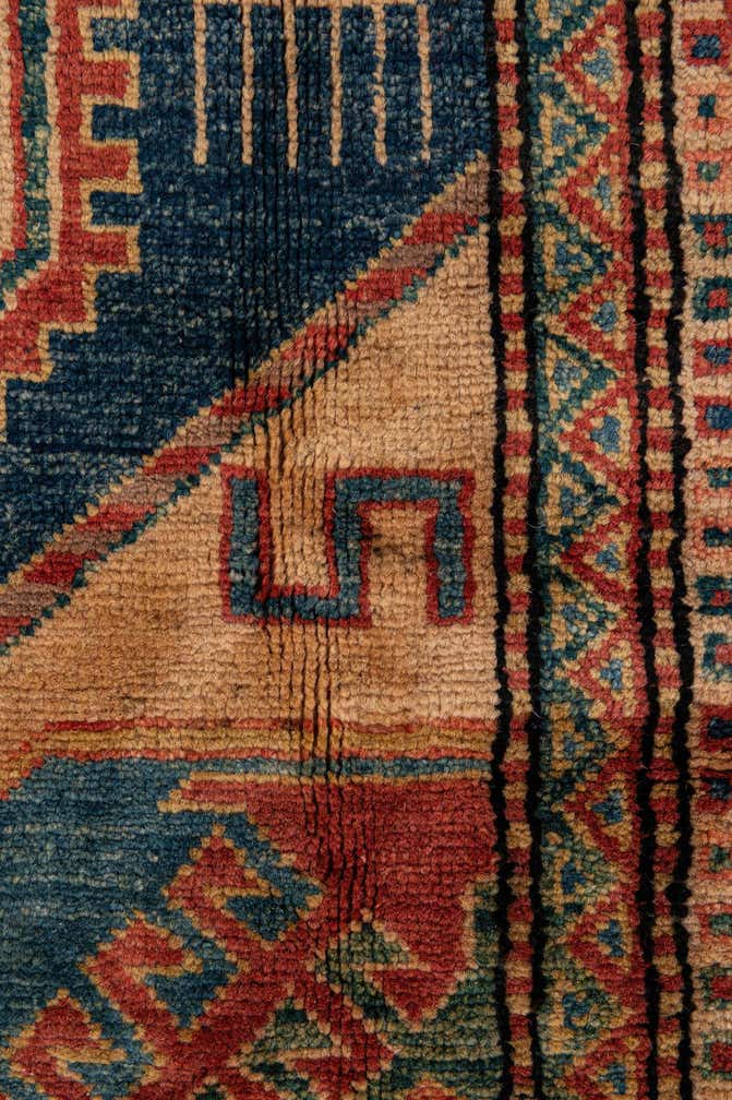 5' 8 x 8' 3 Hand Knotted Kazak Oriental Wool Rug