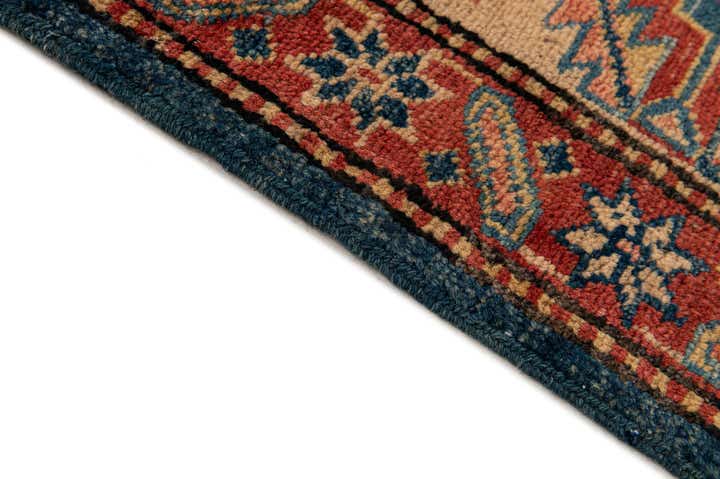 5' 8 x 8' 3 Hand Knotted Kazak Oriental Wool Rug