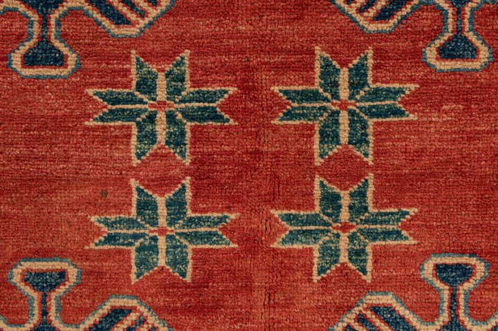 5' 8 x 8' 3 Hand Knotted Kazak Oriental Wool Rug