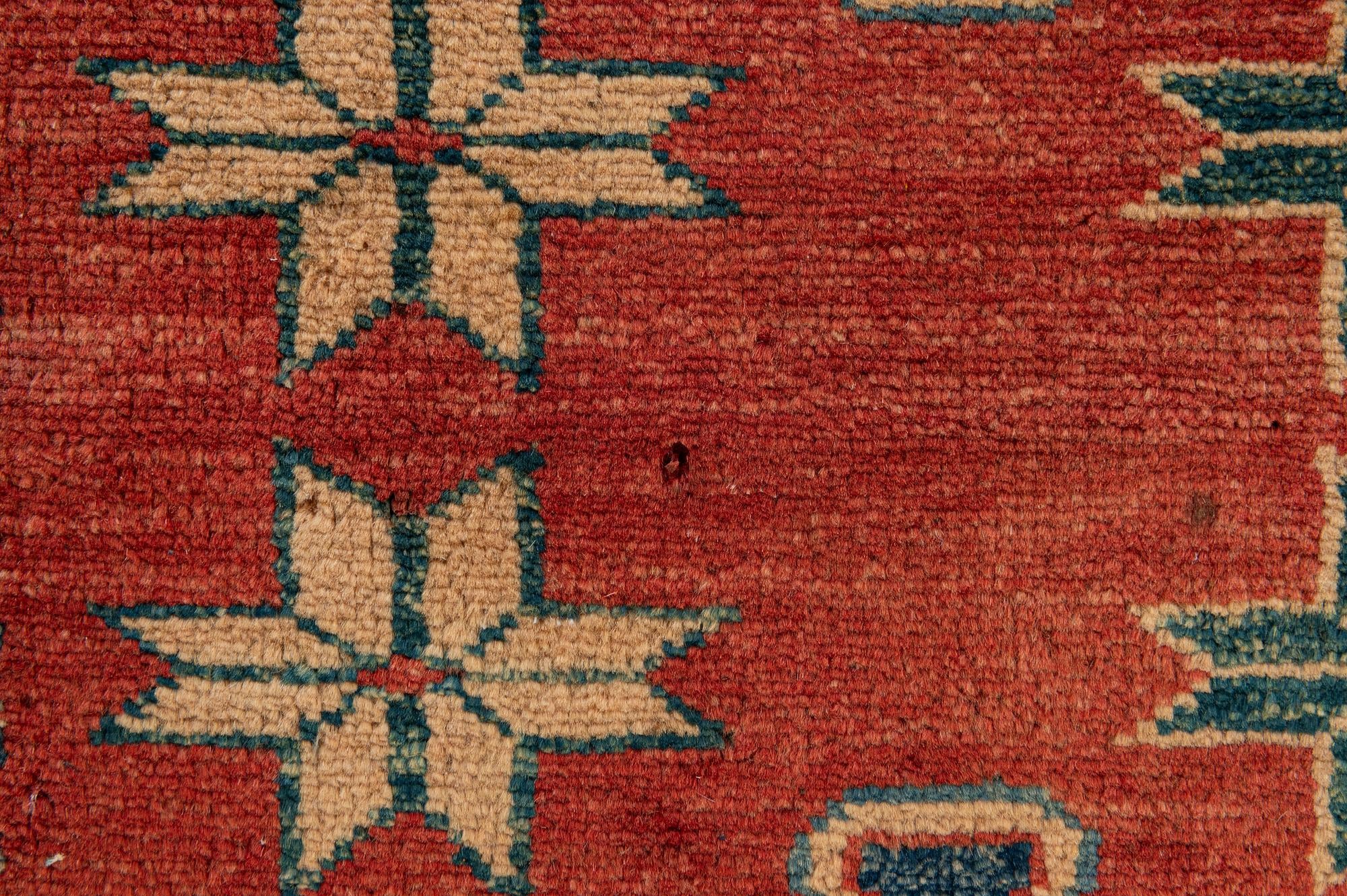 5' 8 x 8' 3 Hand Knotted Kazak Oriental Wool Rug