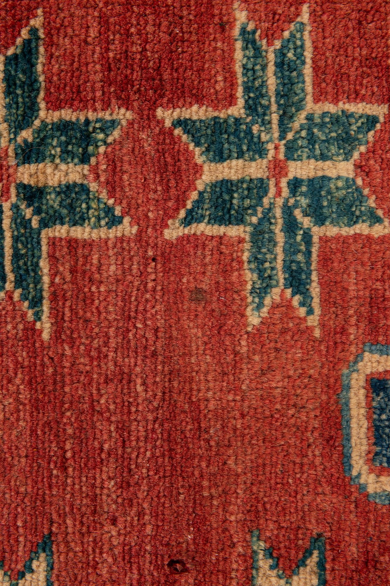 5' 8 x 8' 3 Hand Knotted Kazak Oriental Wool Rug