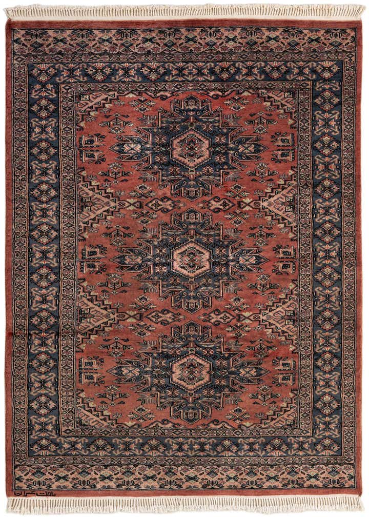 4' 2 x 6' 1 Hand Knotted Kazak Oriental Wool Rug
