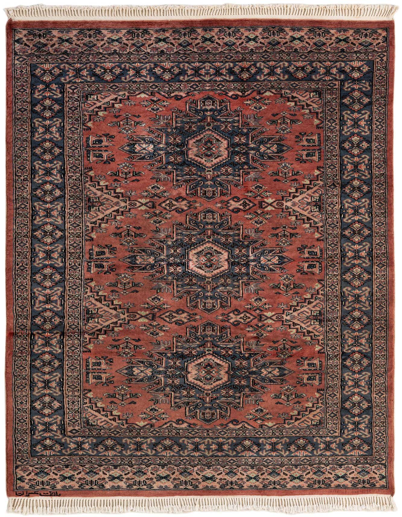 4' 2 x 6' 1 Hand Knotted Kazak Oriental Wool Rug