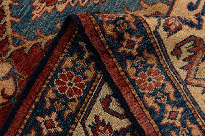 7' 2 x 10' 6 Hand Knotted Kazak Wool Rug
