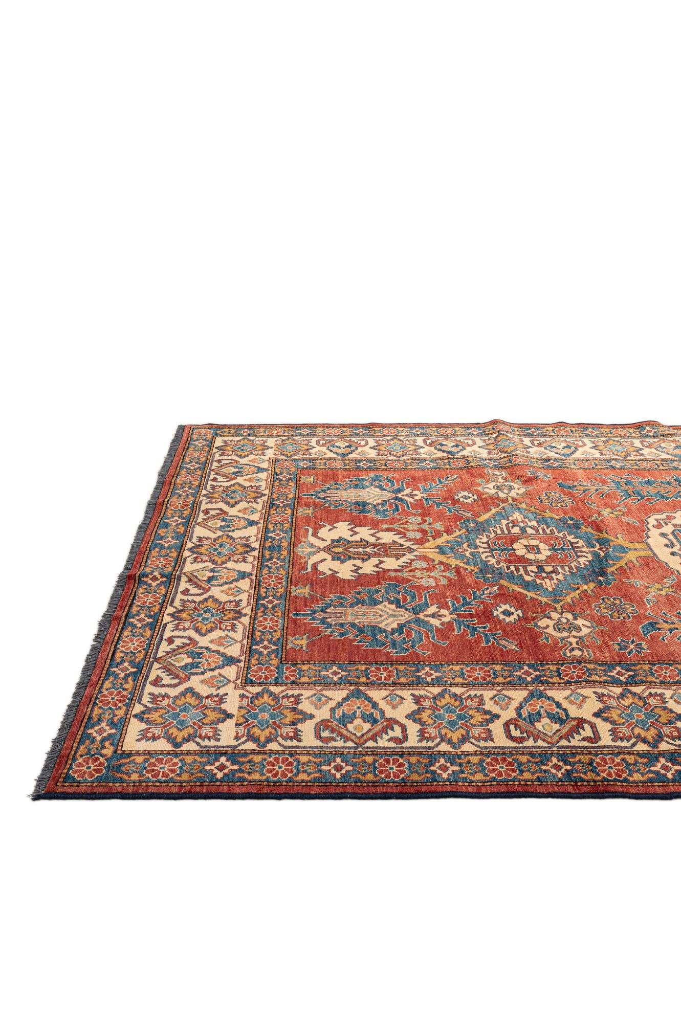 7' x 10' 7 Hand Knotted Kazak Wool Rug