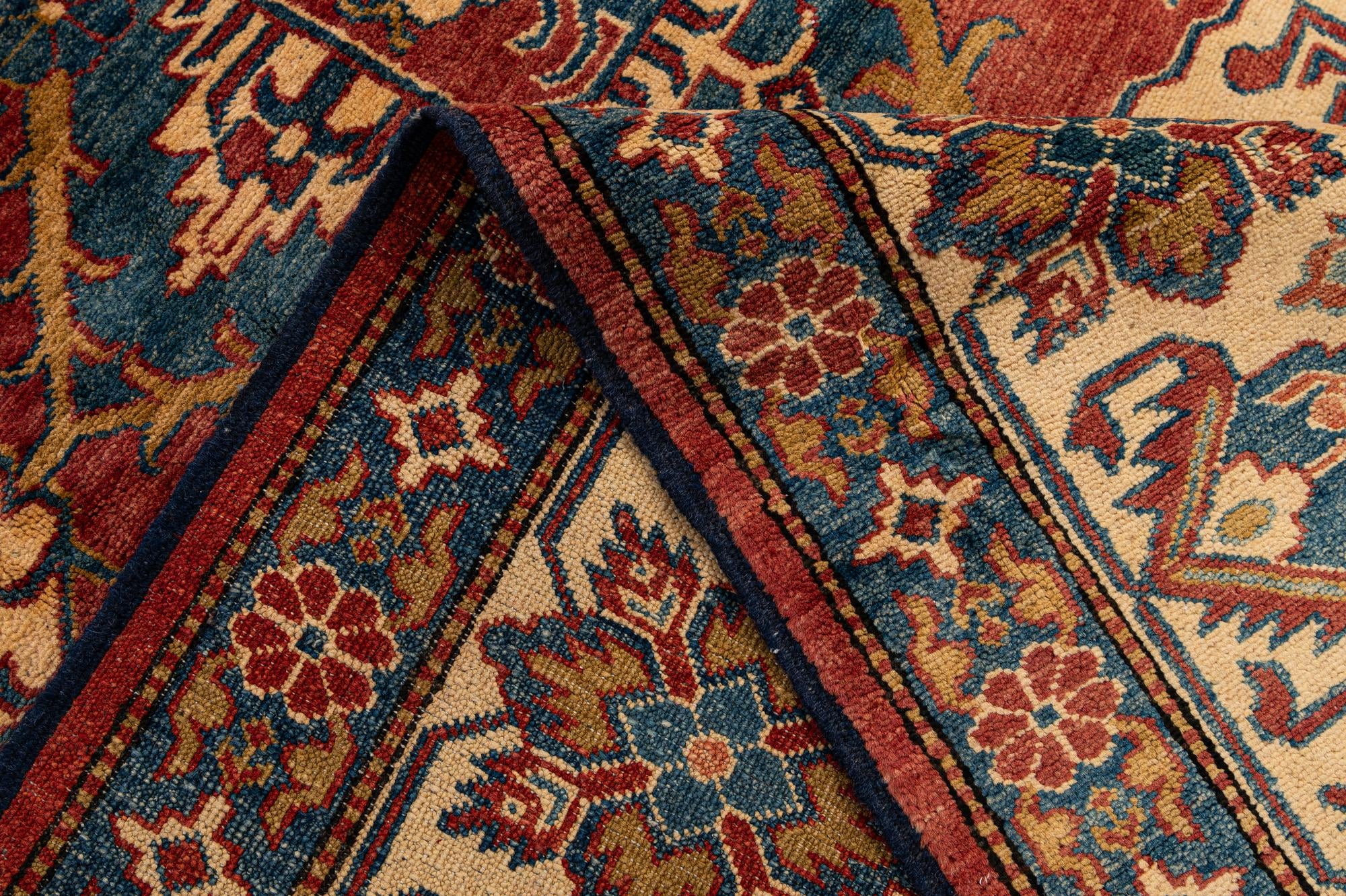 7' x 10' 7 Hand Knotted Kazak Wool Rug