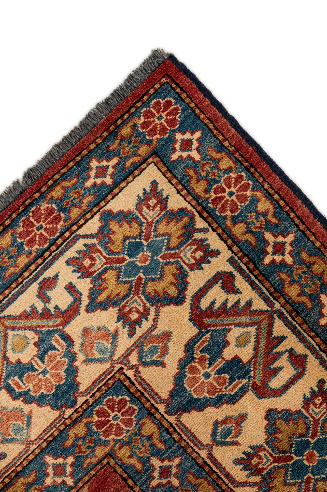 7' x 10' 7 Hand Knotted Kazak Wool Rug