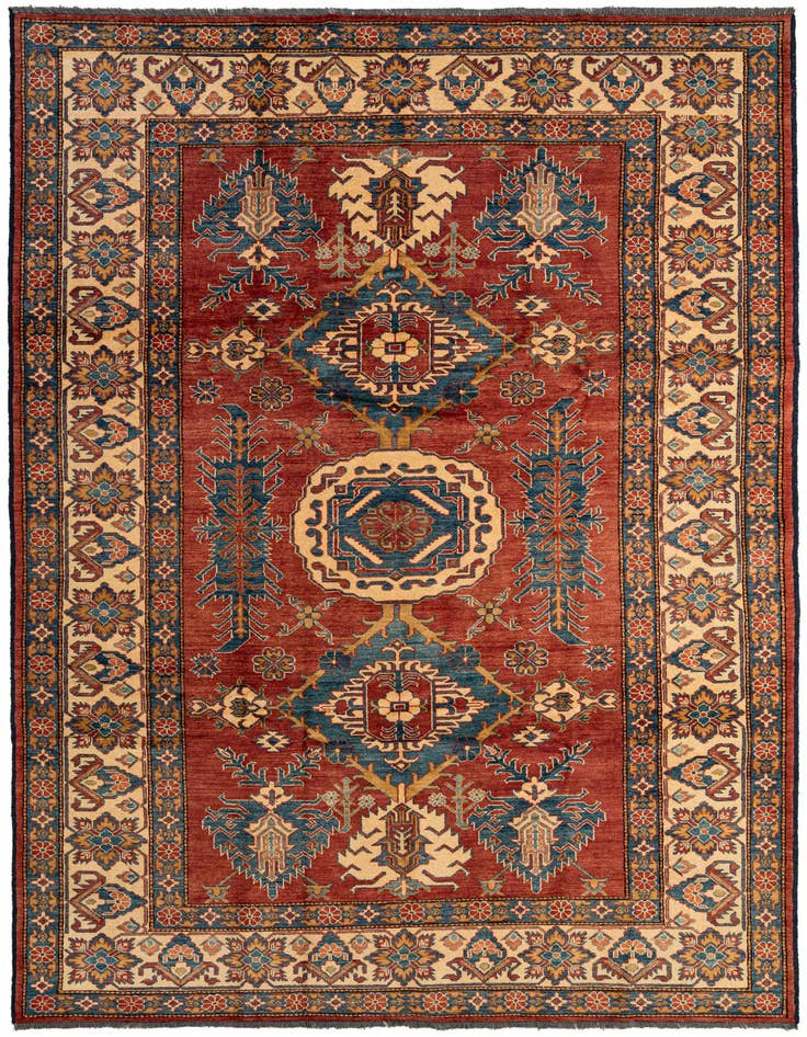 Detail image of 7' x 10' 7 Hand Knotted Kazak Wool Rug