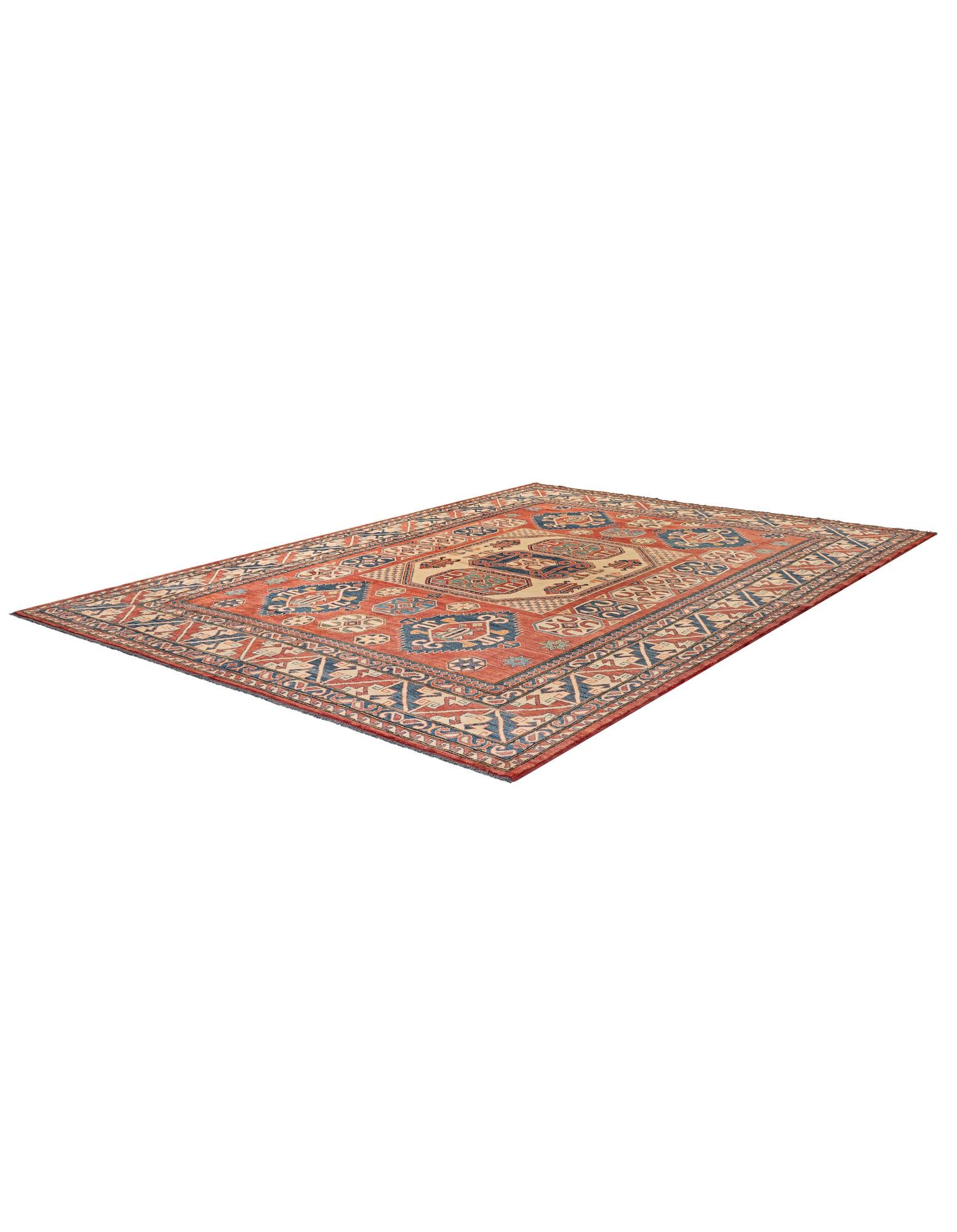 8' 11 x 12' 2 Hand Knotted Kazak Wool Rug