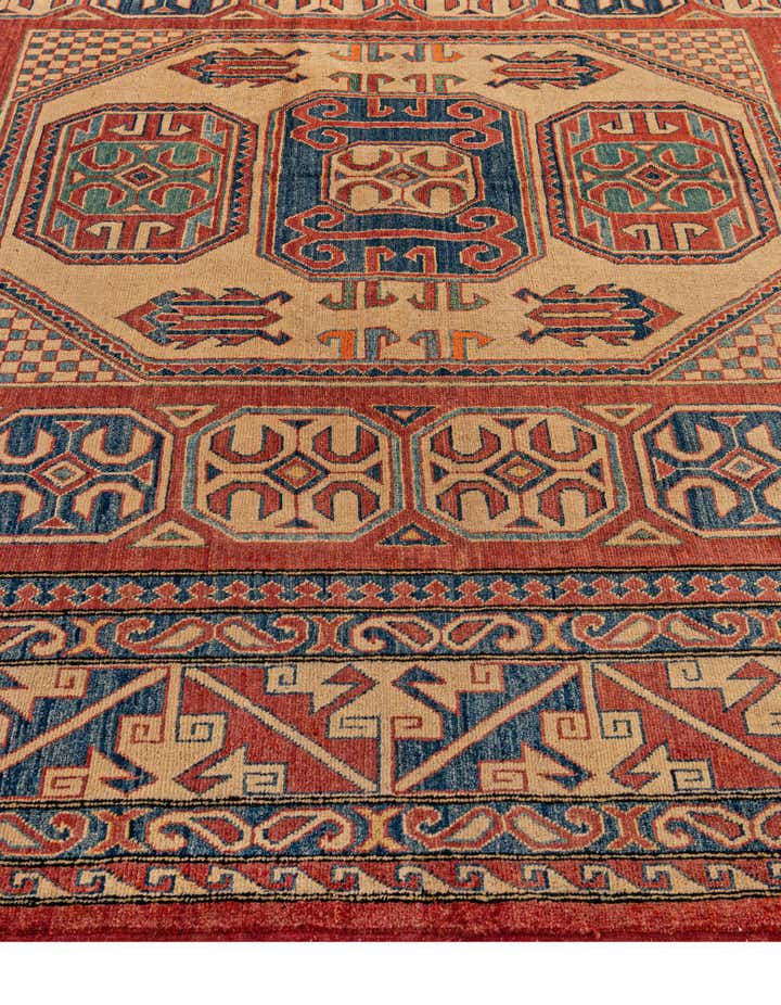 8' 11 x 12' 2 Hand Knotted Kazak Wool Rug