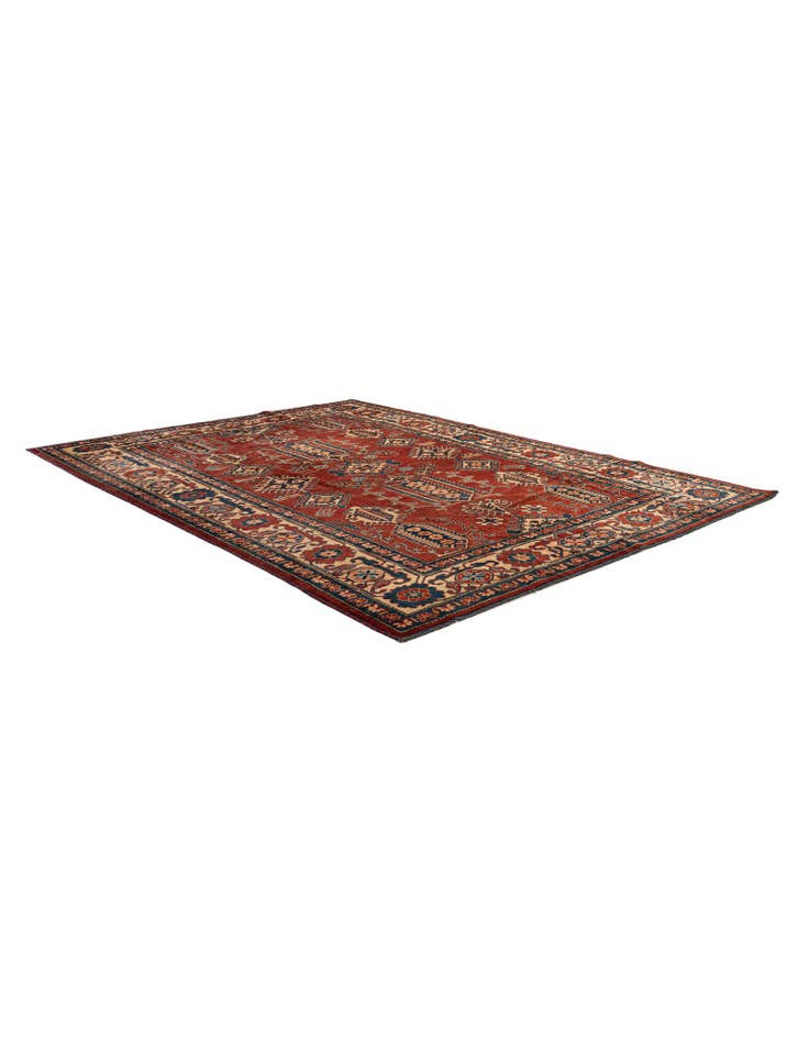 Detail image of 6' 6 x 8' 6 Hand Knotted Kazak Oriental Wool Rug