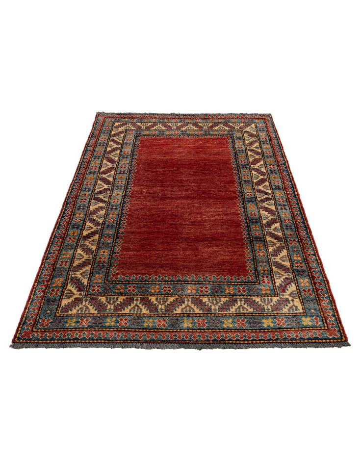 Detail image of 3' 8 x 5' 9 Hand Knotted Kazak Wool Rug