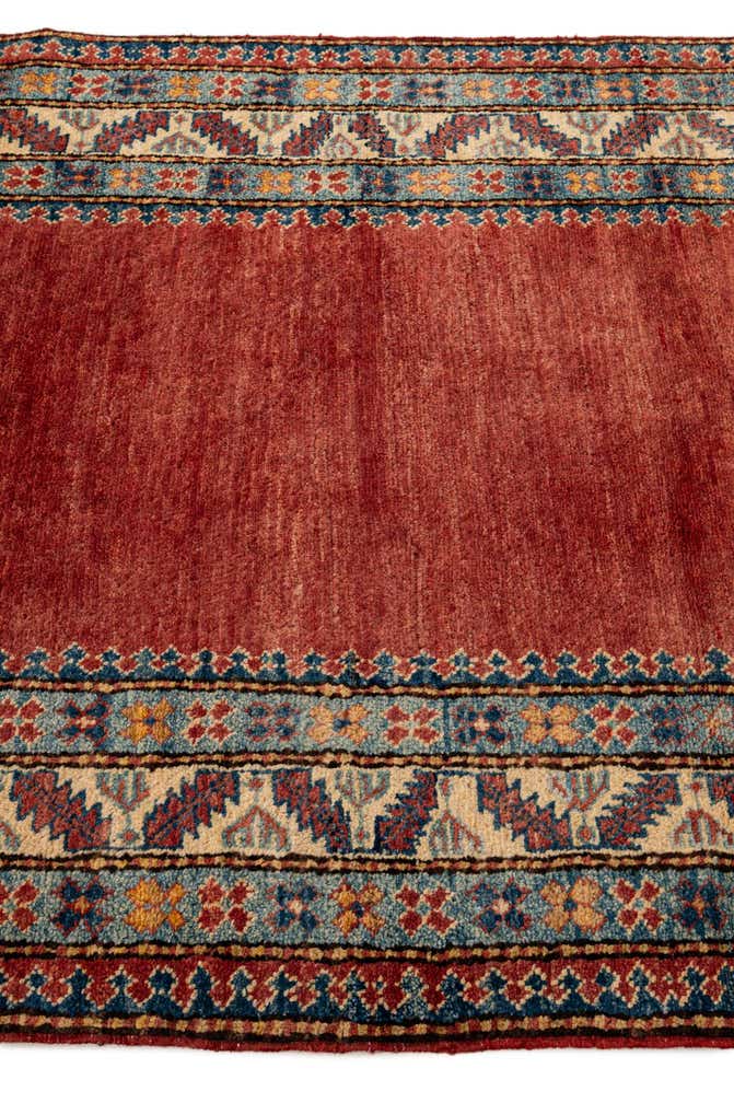 3' 8 x 5' 9 Hand Knotted Kazak Wool Rug