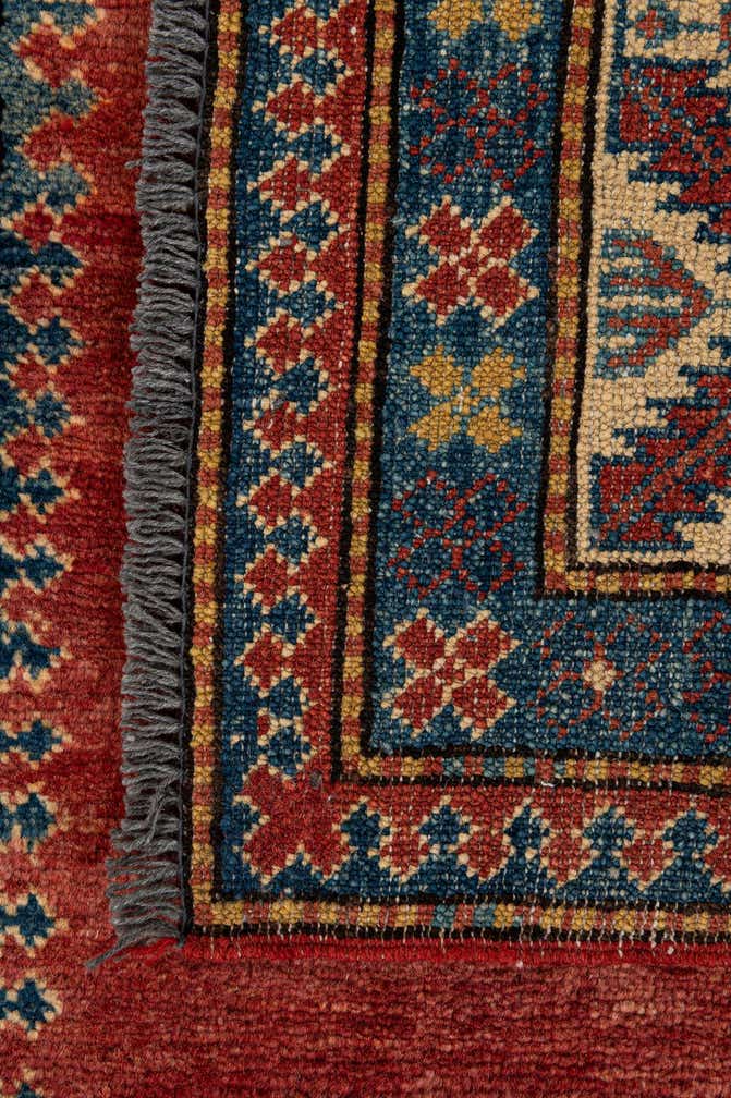 3' 8 x 5' 9 Hand Knotted Kazak Wool Rug
