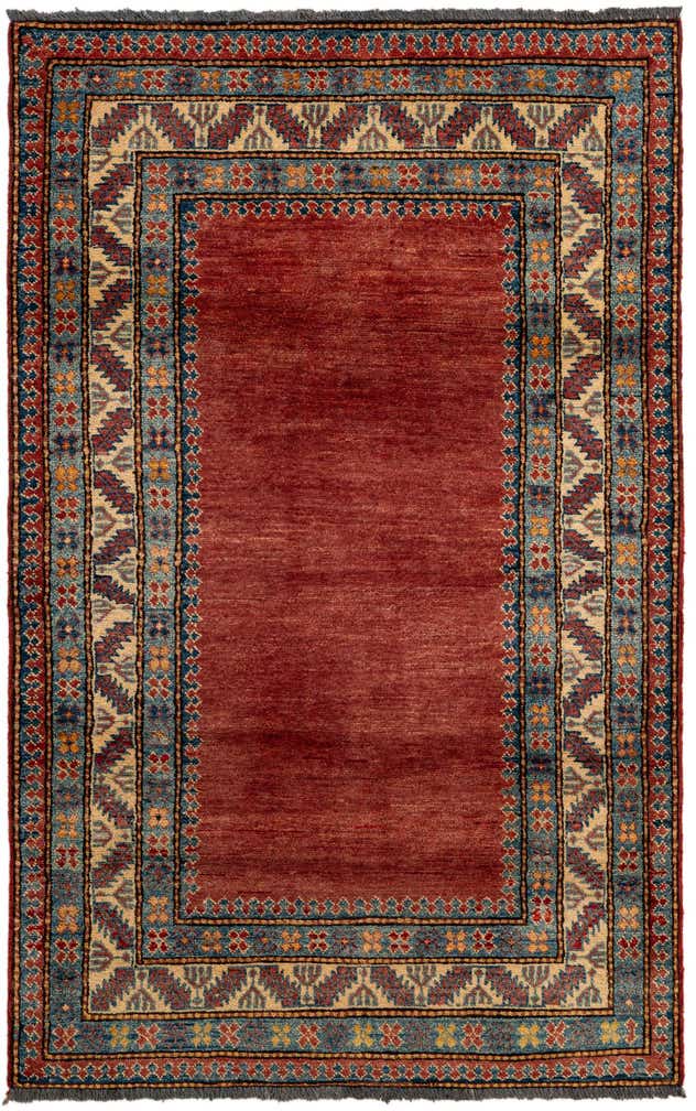 3' 8 x 5' 9 Hand Knotted Kazak Wool Rug