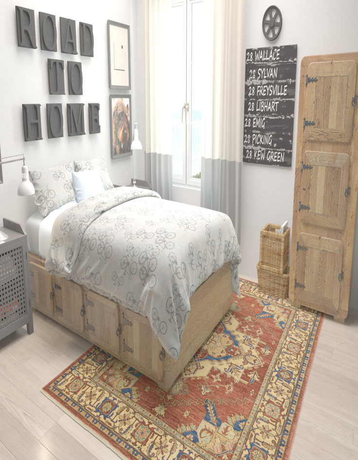 Detail image of 6' x 8' Hand Knotted Kazak Oriental Rug