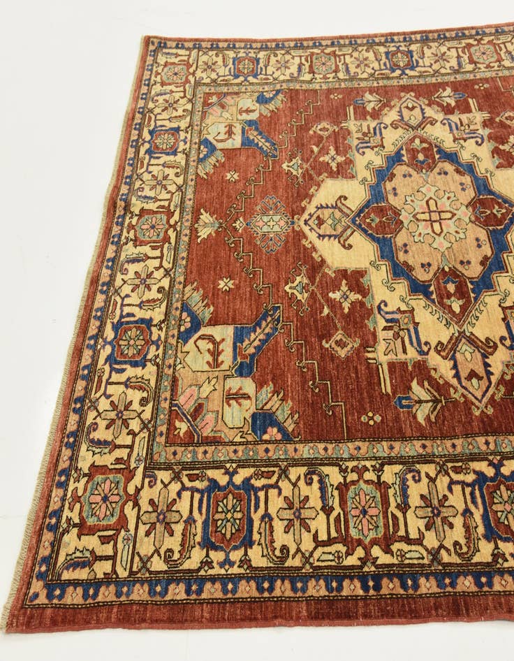 Detail image of 6' x 8' Hand Knotted Kazak Oriental Rug
