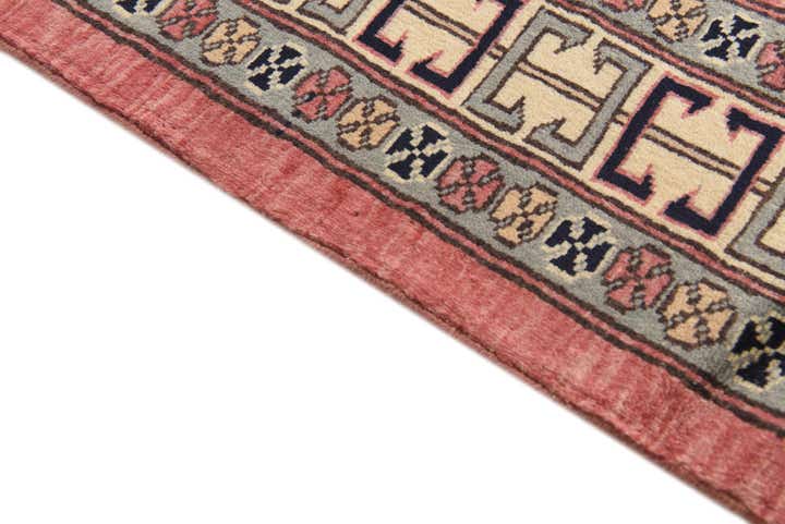 4' 4 x 5' 10 Hand Knotted Kazak Oriental Wool Rug