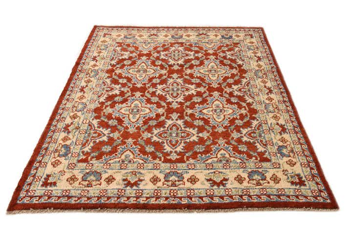 5' 2 x 6' 7 Hand Knotted Kazak Wool Rug