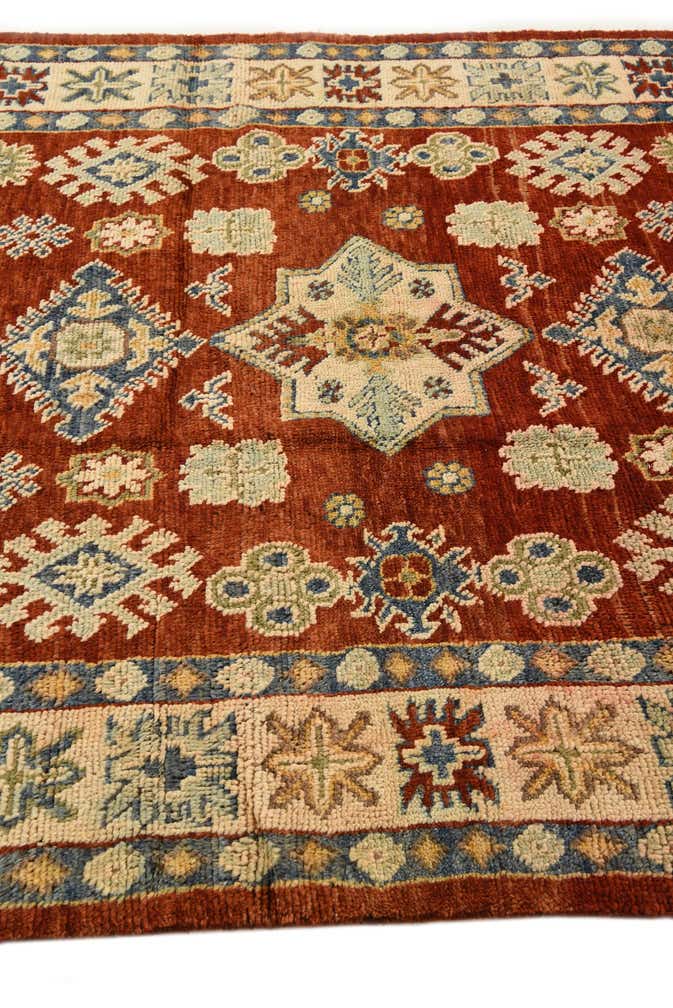 5' 8 x 7' 9 Hand Knotted Kazak Wool Rug