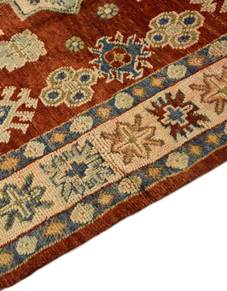 Detail image of 5' 8 x 7' 9 Hand Knotted Kazak Wool Rug
