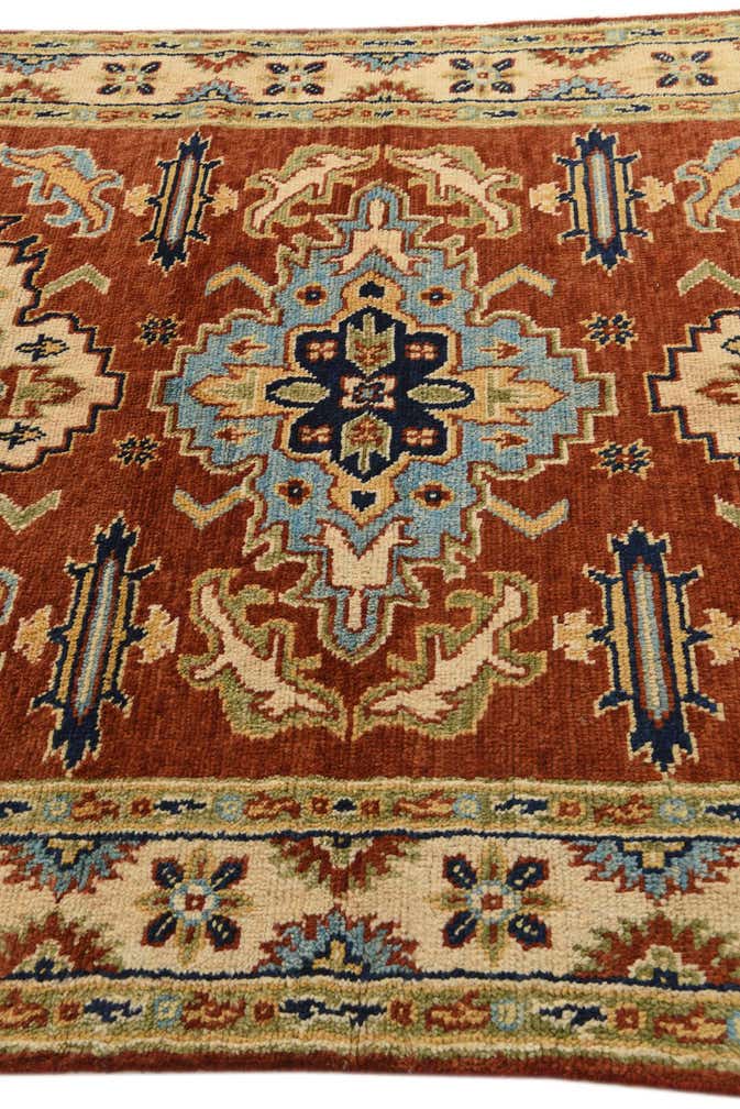5' 6 x 7' 8 Hand Knotted Kazak Rug