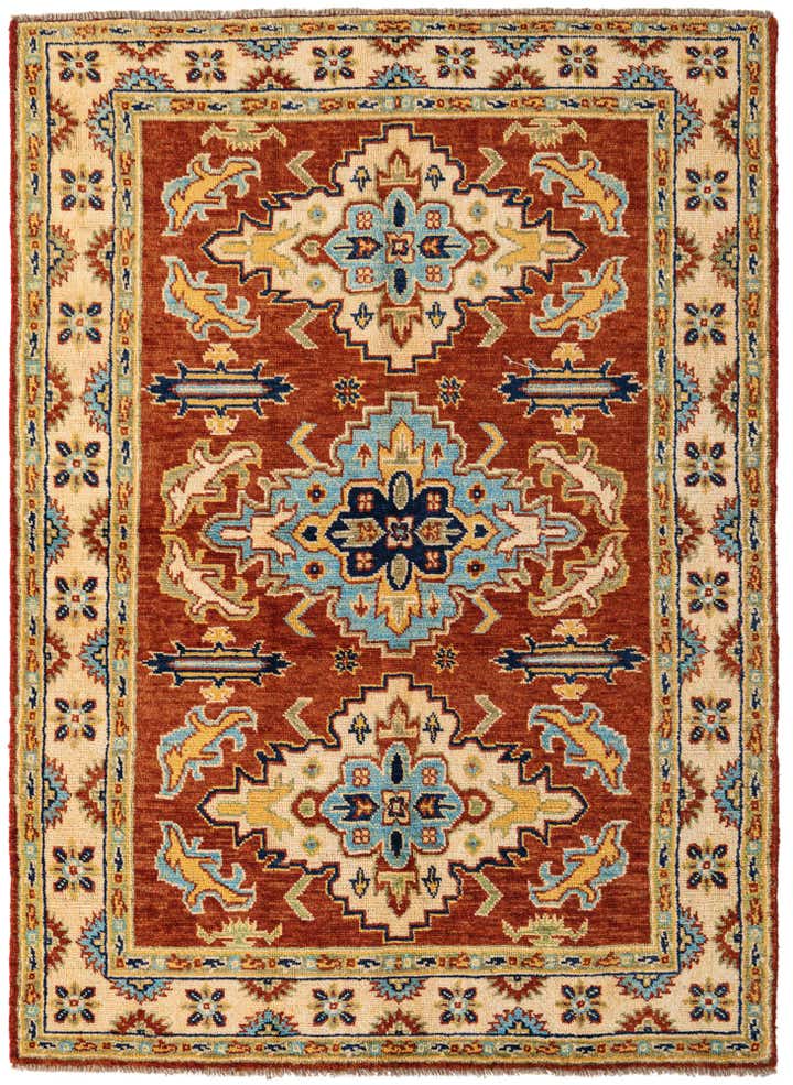 5' 6 x 7' 8 Hand Knotted Kazak Rug