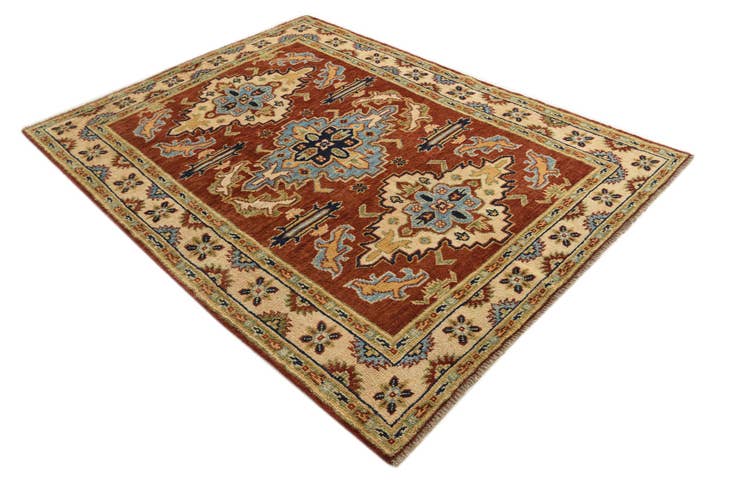 Detail image of 5' 8 x 7' 8 Hand Knotted Kazak Rug