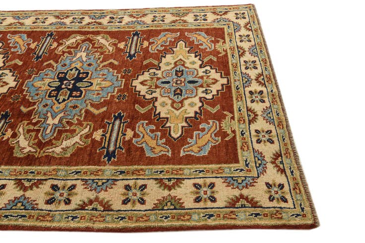 Detail image of 5' 8 x 7' 8 Hand Knotted Kazak Rug