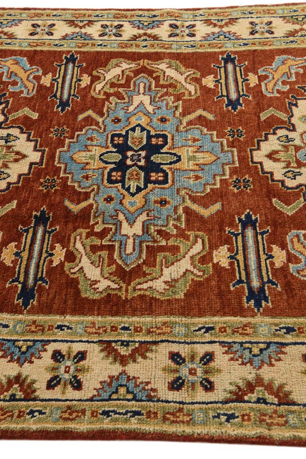 Detail image of 5' 8 x 7' 8 Hand Knotted Kazak Rug