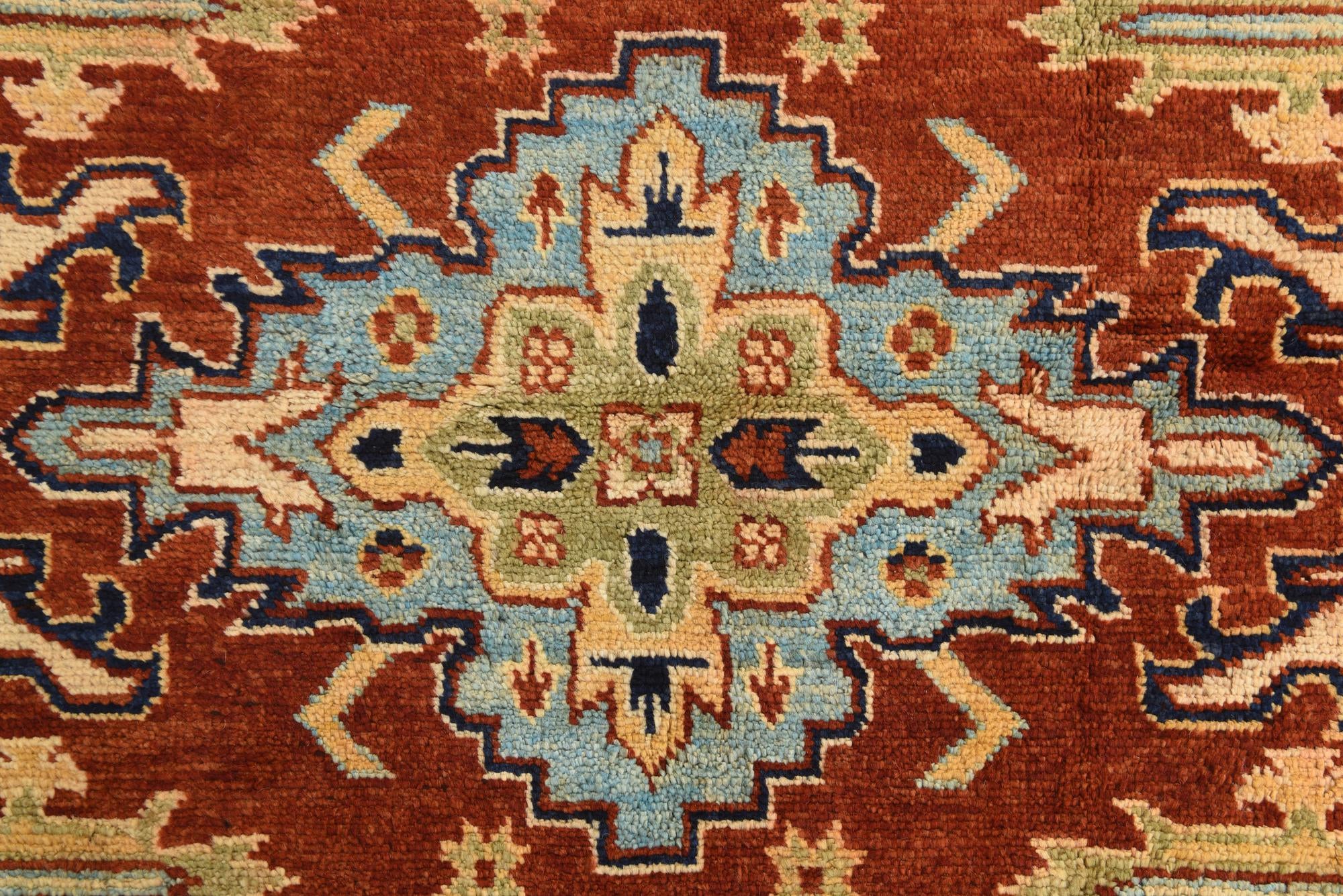 5' 7 x 7' 7 Hand Knotted Kazak Rug