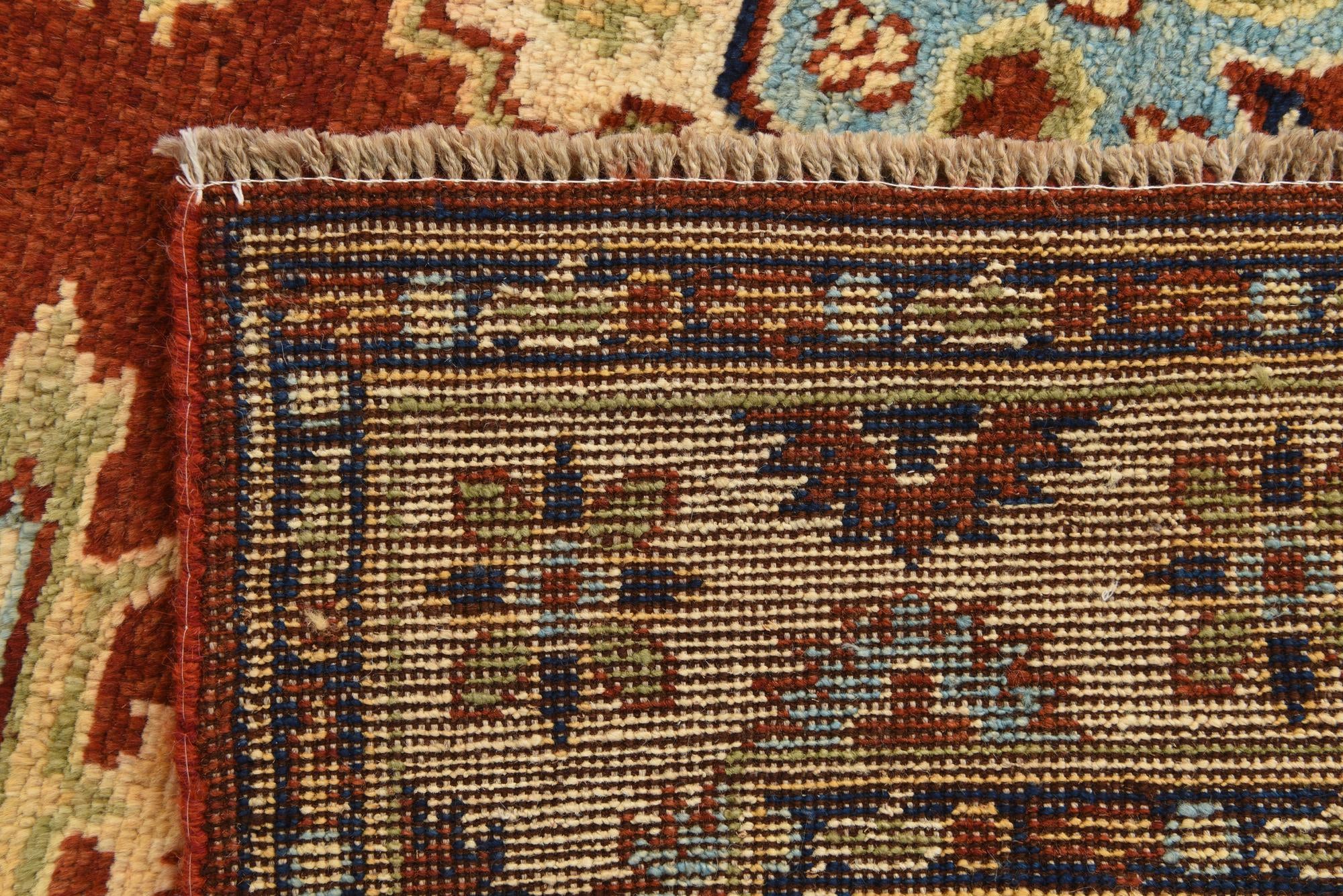 5' 7 x 7' 7 Hand Knotted Kazak Rug