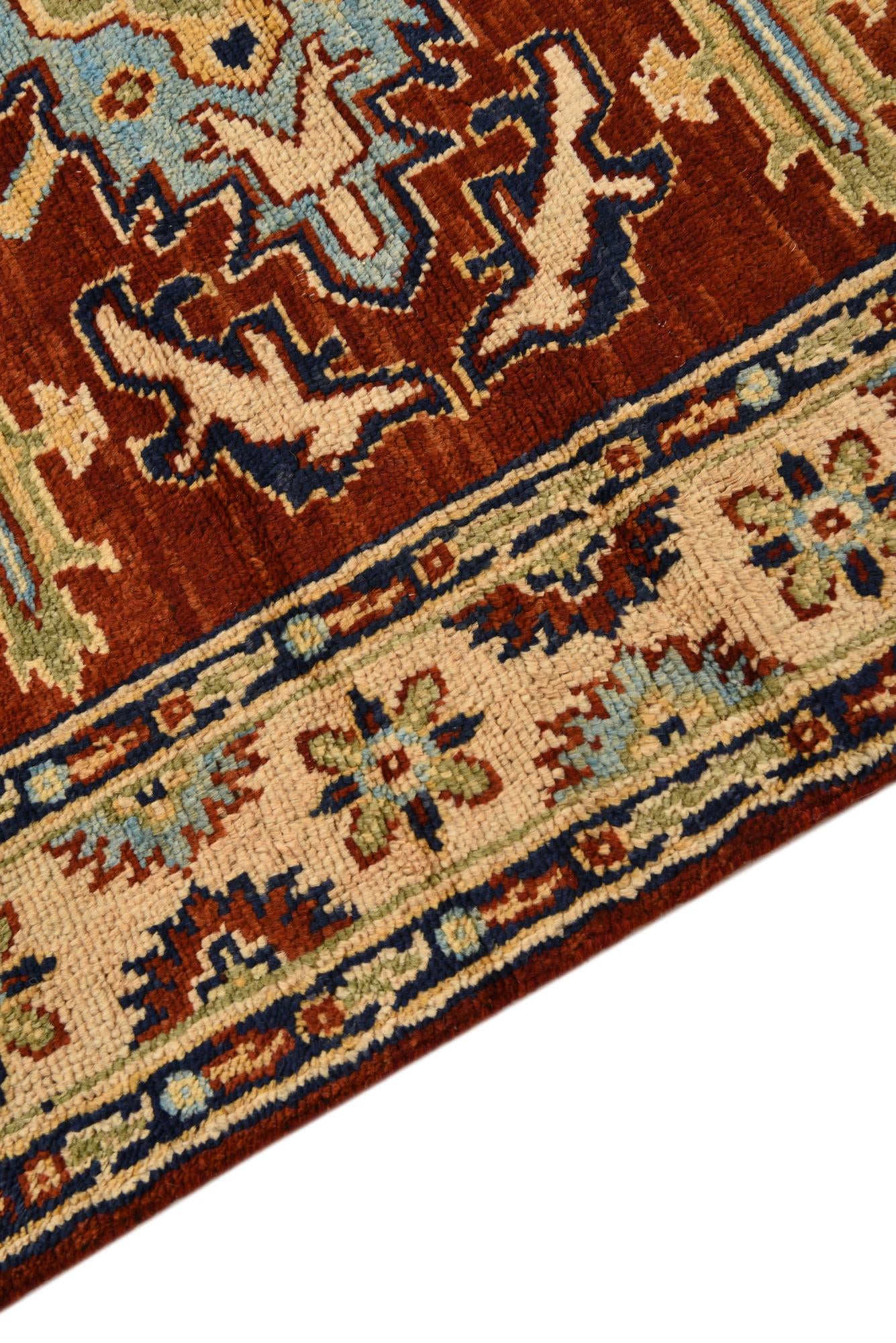 5' 7 x 7' 2 Hand Knotted Kazak Wool Rug