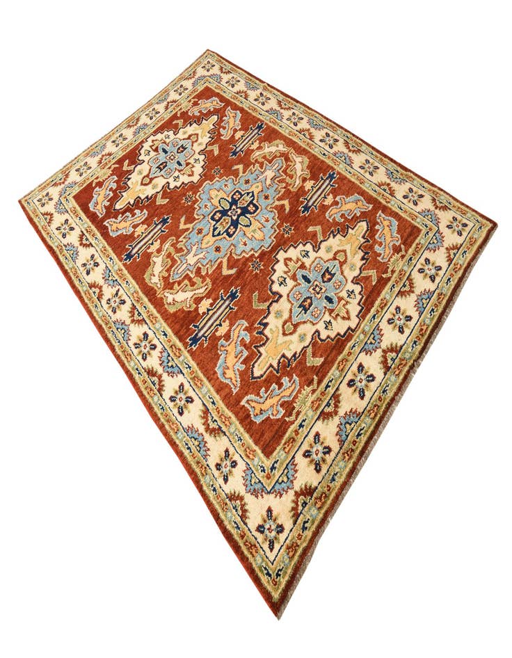 Detail image of 5' 7 x 8' Hand Knotted Kazak Oriental Rug