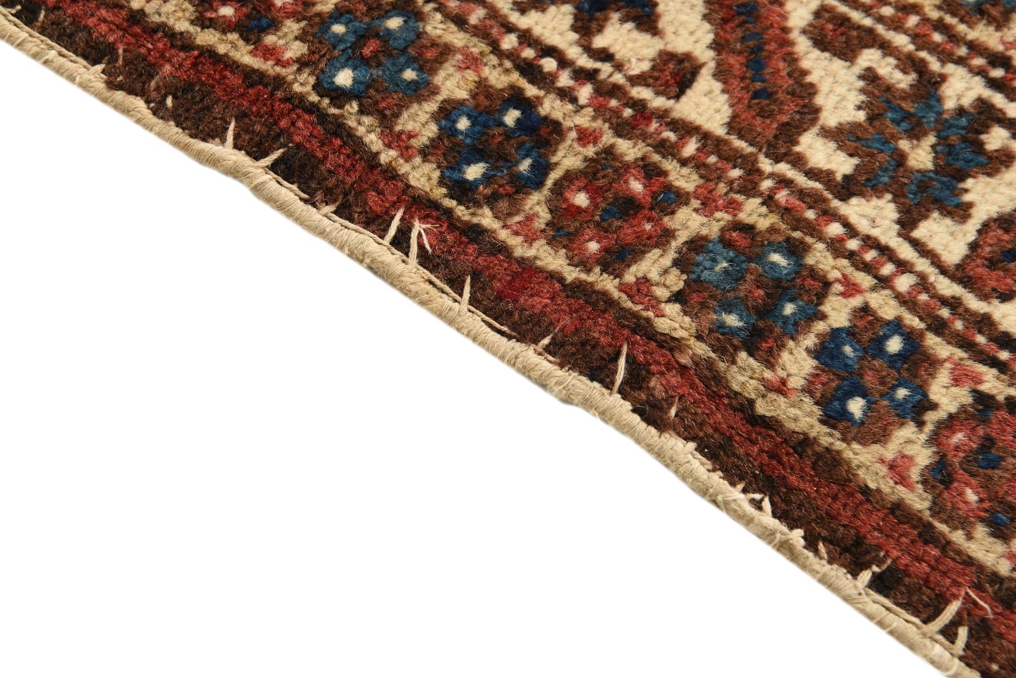 3' 5 x 5' 6 Hand Knotted Kazak Wool Rug
