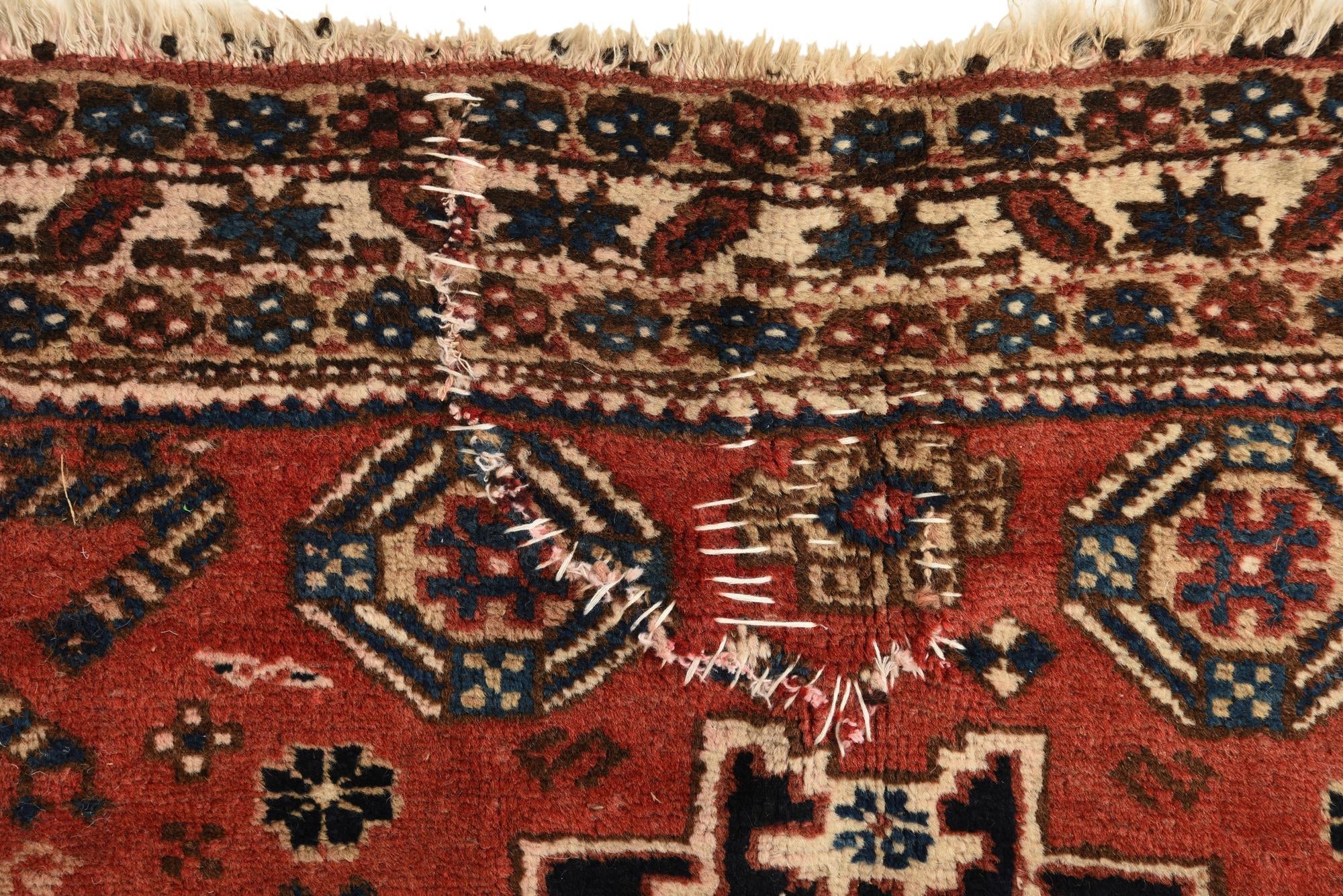 3' 5 x 5' 6 Hand Knotted Kazak Wool Rug