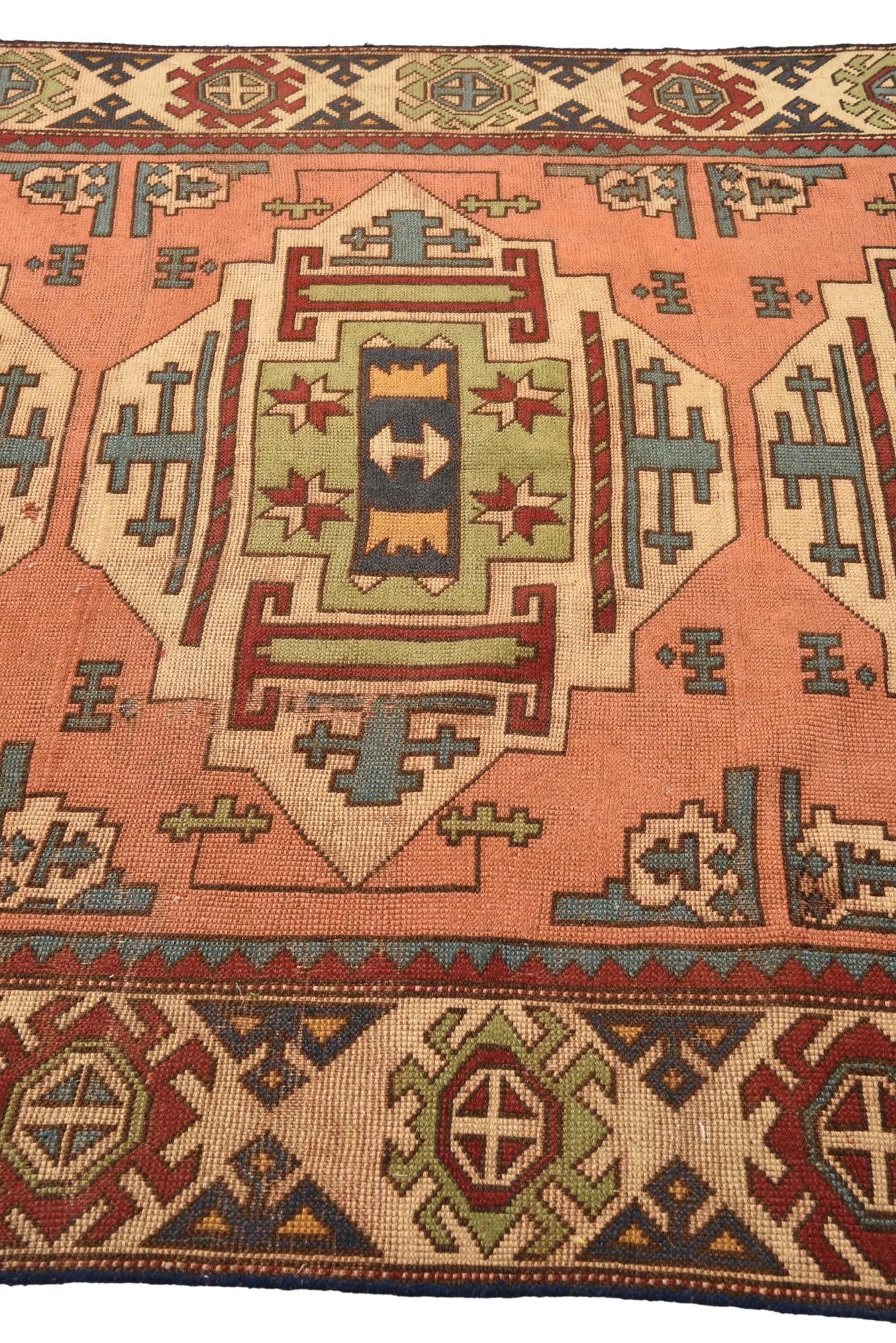 5' 9 x 9' Hand Knotted Kazak Wool Rug