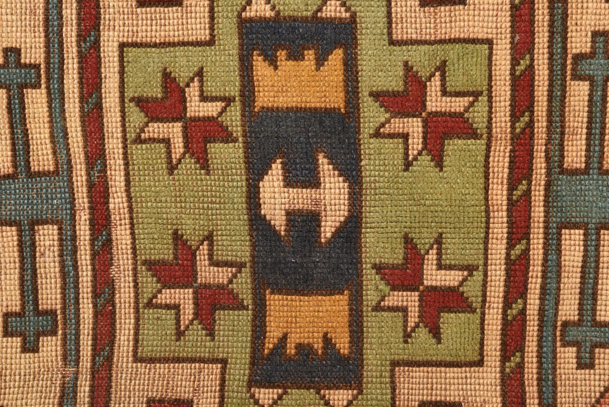 5' 9 x 9' Hand Knotted Kazak Wool Rug