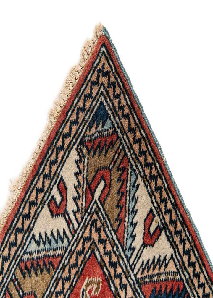 3' 2 x 4' 6 Hand Knotted Kazak Wool Rug