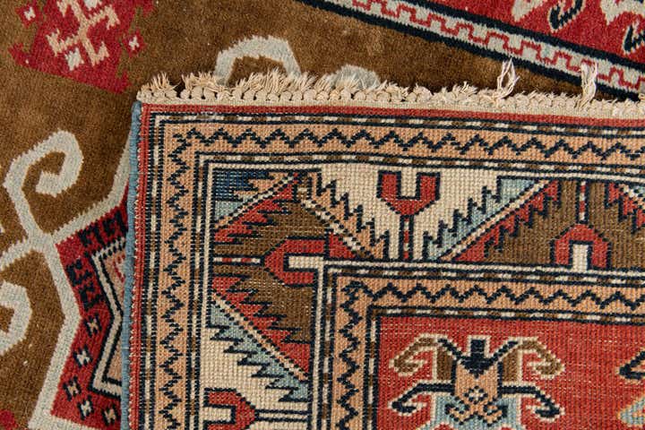 3' 2 x 4' 6 Hand Knotted Kazak Wool Rug
