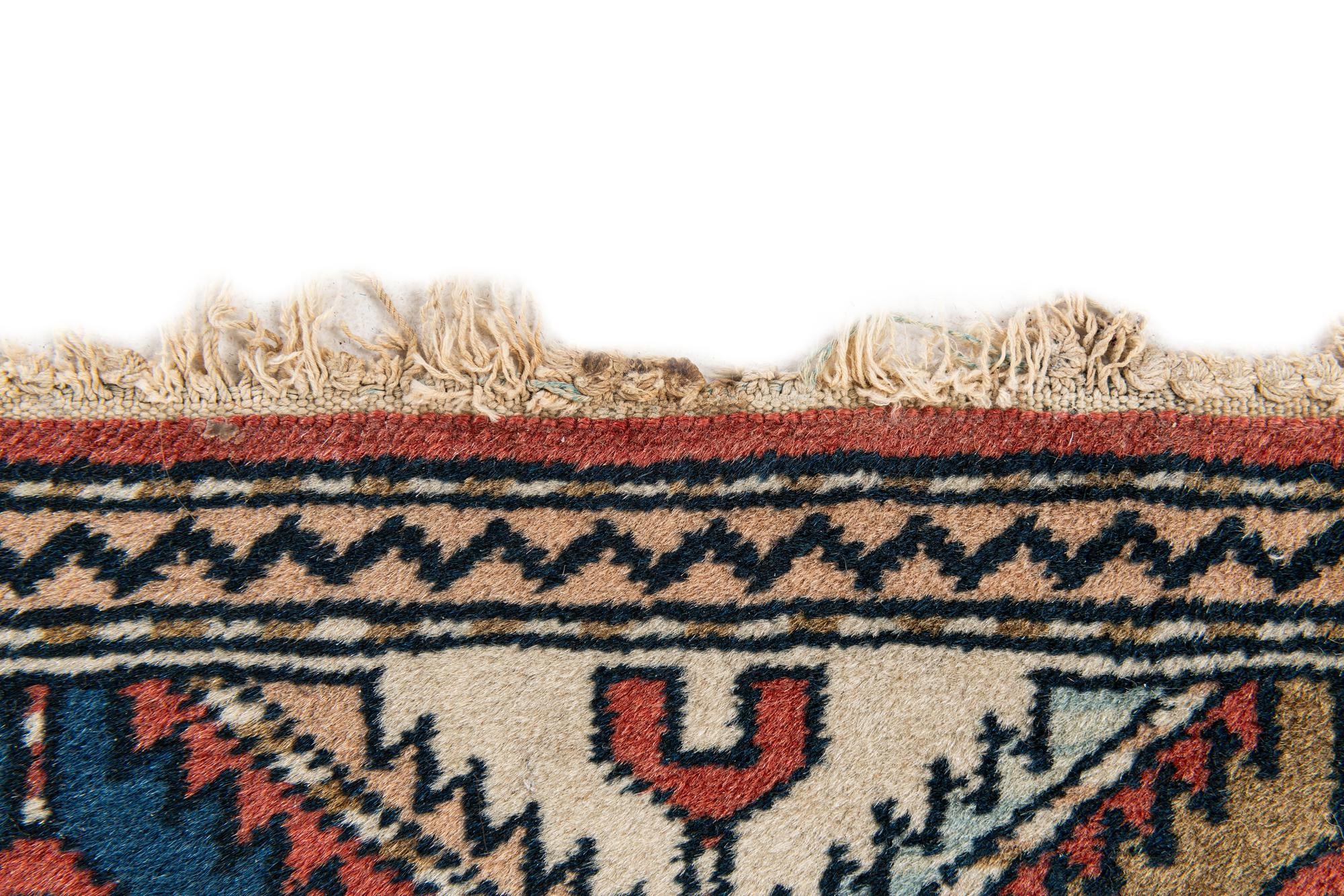 3' 2 x 4' 6 Hand Knotted Kazak Wool Rug